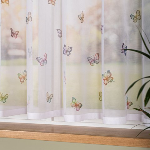 MOTYLKI Firanka żakardowa 023426, wysokość 170cm, kolor 001 biały D00310/000/001/000170/1