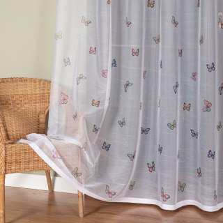 MOTYLKI Firanka żakardowa 023426, wysokość 220cm, kolor 001 biały D00310/000/001/000220/1