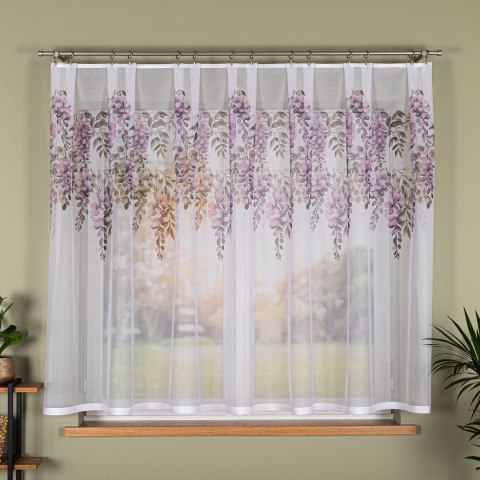 WISTERIA Firanka żakardowa 023426, wysokość 170cm, kolor 001 biały D00309/000/001/000170/1