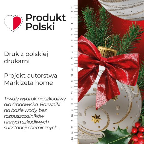 BOMBKI ZE ZŁOTYM Tkanina dekoracyjna NINA WODOODPORNA, 160cm, kolor 003 czerwony DBN332/NIW/003/160000/1
