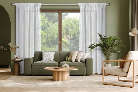 FIRANA GOTOWA KAJA NA TAŚMIE 140 X 270 CM BIAŁY