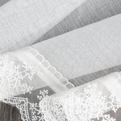 FIRANA GOTOWA SUZAN NA SZELKACH 150 X 40 CM BIAŁY