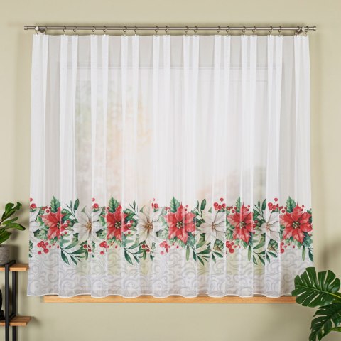 GWIAZDA BETLEJEMSKA Firanka z ołowianką WOAL, wysokość 157cm, kolor 001 biały DBN343/WOA/001/000157/1