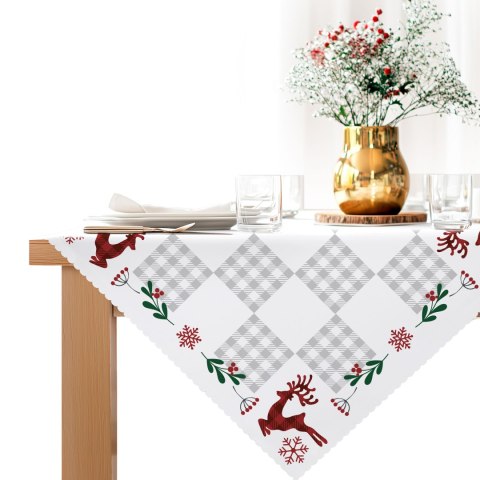 KRATA PATCHWORK Serweta NINA WODOODPORNA, 80x80cm, kolor 001 biały PBN350/KSP/C01/080080/1