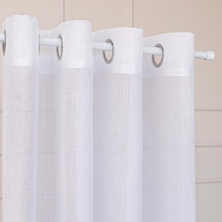 NALA Firana gotowa na przelotkach, szerokość 500cm x wysokość 250cm, kolor 001 biała 002022/ZGP/001/500250/1