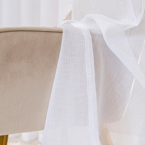 NALA Firana gotowa na taśmie, szerokość 300cm x wysokość 250cm, kolor 001 biała 002022/ZGT/001/300250/1