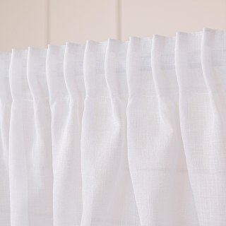 NALA Firana gotowa na taśmie, szerokość 400cm x wysokość 250cm, kolor 001 biała 002022/ZGT/001/400250/1