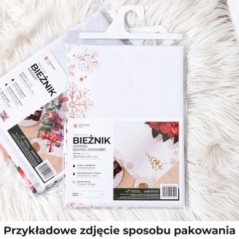 DZIADKI DO ORZECHÓW Obrus NINA WODOODPORNA, 140x200cm, kolor 003 czerwony PBN279/KSP/C03/140200/1