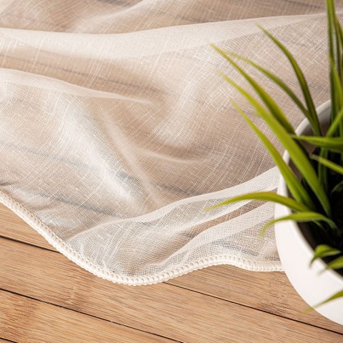 Firanka fantazyjna z ołowianką, wysokość 300cm, kolor 012 kremowy 015597/OLO/012/000300/1