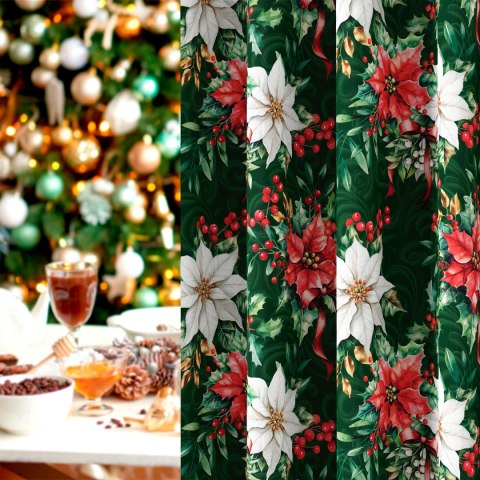 GWIAZDA BETLEJEMSKA Tkanina dekoracyjna NINA WODOODPORNA, 160cm, kolor 002 zielony DBN343/NIW/002/160000/1