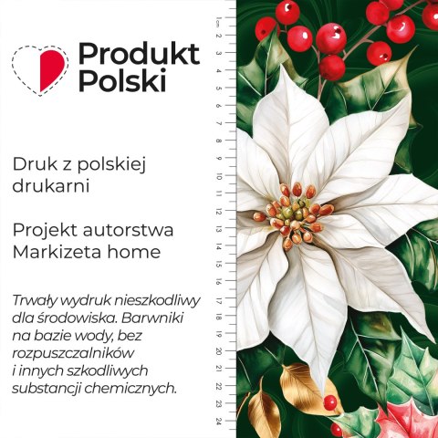 GWIAZDA BETLEJEMSKA Tkanina dekoracyjna NINA WODOODPORNA, 160cm, kolor 002 zielony DBN343/NIW/002/160000/1