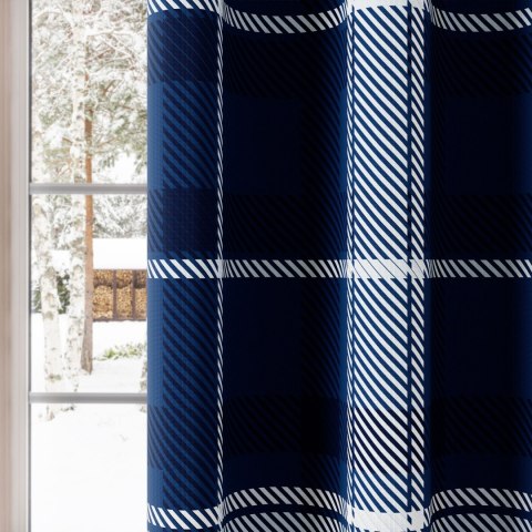 KRATA KADENA Tkanina dekoracyjna NINA WODOODPORNA, 160cm, kolor 007 granatowy DBN349/NIW/007/160000/1