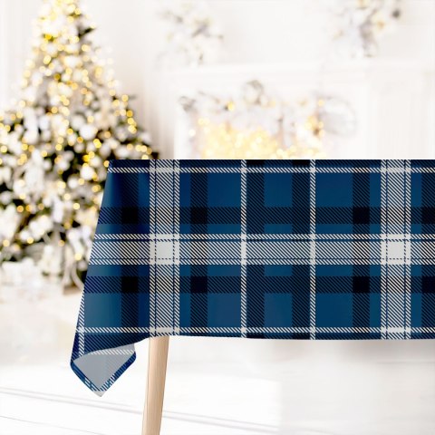 KRATA KADENA Tkanina dekoracyjna NINA WODOODPORNA, 160cm, kolor 007 granatowy DBN349/NIW/007/160000/1