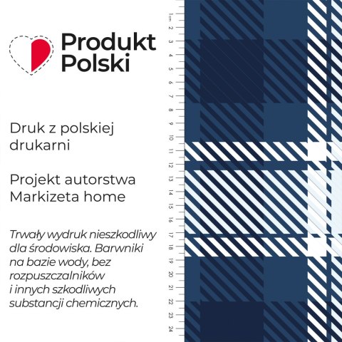 KRATA KADENA Tkanina dekoracyjna NINA WODOODPORNA, 160cm, kolor 007 granatowy DBN349/NIW/007/160000/1