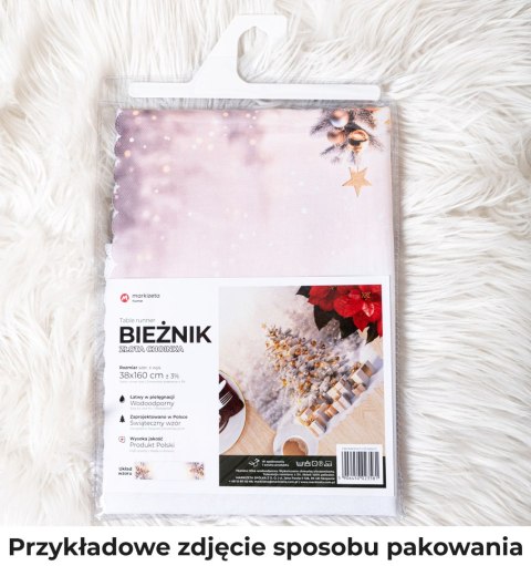 KRATA PATCHWORK Serweta NINA WODOODPORNA, 80x80cm, kolor 001 biały PBN350/KSP/C01/080080/1