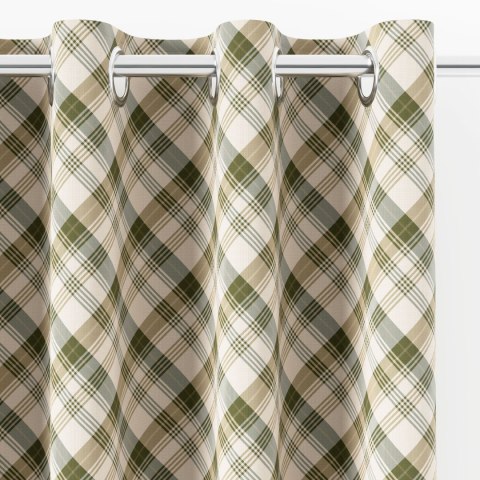 KRATA, ZIMOWA OPOWIEŚĆ Tkanina dekoracyjna NINA WODOODPORNA, 160cm, kolor 002 zielony DBN355/NIW/002/160000/1