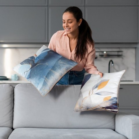 POSZEWKA VELVET 173 45 X 45 CM BIAŁY