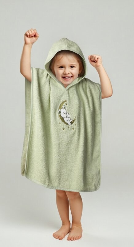 RĘCZNIK DZIECIĘCY BABY74 60 X 120 CM MIĘTOWY