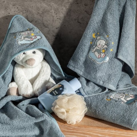 RĘCZNIK DZIECIĘCY BABY75 70 X 140 CM NIEBIESKI