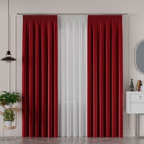 SERINA Tkanina dekoracyjna, wysokość 300cm, kolor 013 czerwony 318744/TDP/013/000300/1