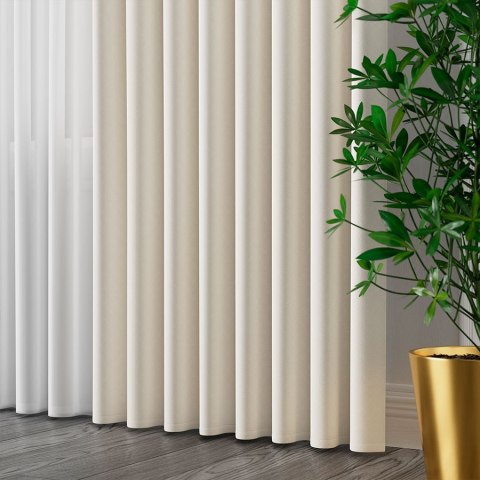 SERINA Tkanina dekoracyjna, wysokość 300cm, kolor 018 jasny kremowy 318744/TDP/018/000300/1