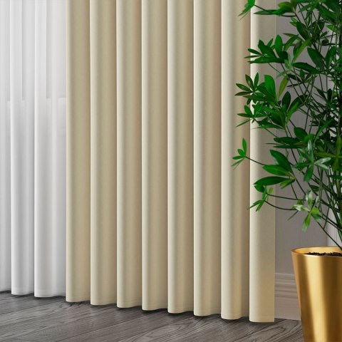 SERINA Tkanina dekoracyjna, wysokość 300cm, kolor 019 ciemny kremowy 318744/TDP/019/000300/1