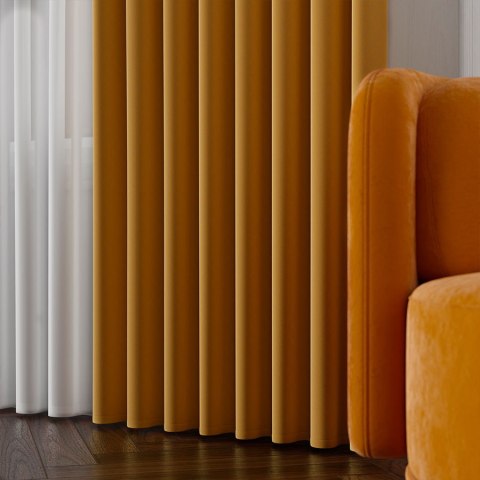 SERINA Tkanina dekoracyjna, wysokość 300cm, kolor 034 ciemny szafranowy 318744/TDP/034/000300/1