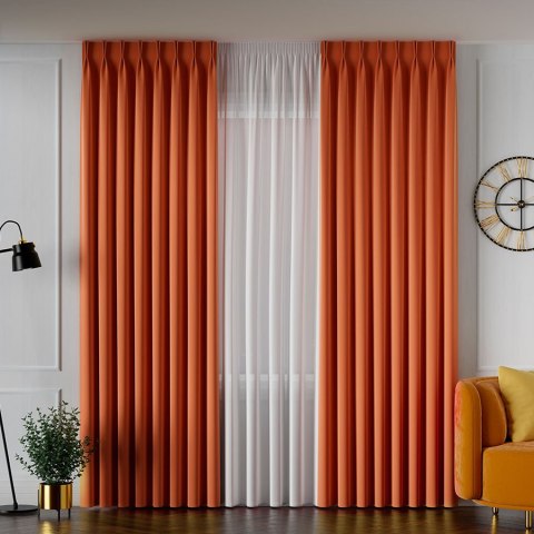 SERINA Tkanina dekoracyjna, wysokość 300cm, kolor 038 rdzawy 318744/TDP/038/000300/1