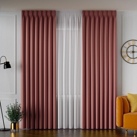 SERINA Tkanina dekoracyjna, wysokość 300cm, kolor 039 jasny ceglasty 318744/TDP/039/000300/1