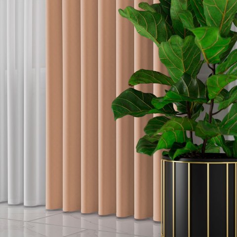 SERINA Tkanina dekoracyjna, wysokość 300cm, kolor 042 cielisty 318744/TDP/042/000300/1