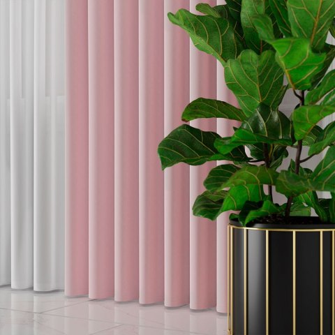 SERINA Tkanina dekoracyjna, wysokość 300cm, kolor 043 jasny pudrowy róż 318744/TDP/043/000300/1