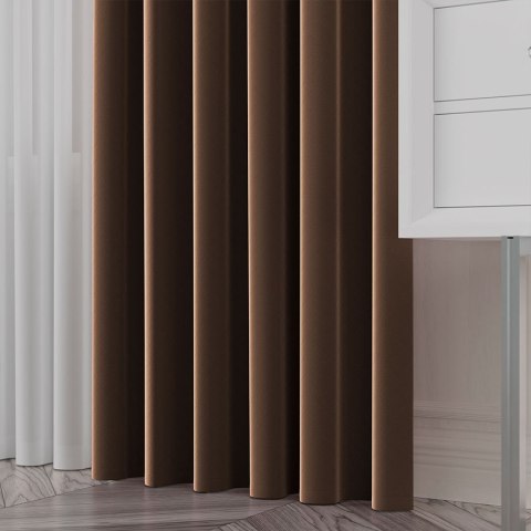 SERINA Tkanina dekoracyjna, wysokość 300cm, kolor 047 ciepły brązowy 318744/TDP/047/000300/1