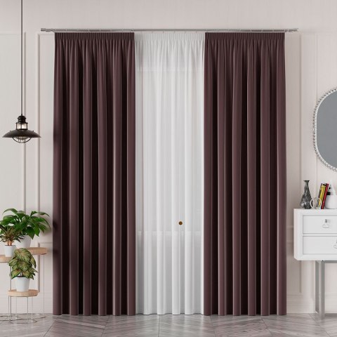 SERINA Tkanina dekoracyjna, wysokość 300cm, kolor 049 fioletowobeżowy 318744/TDP/049/000300/1