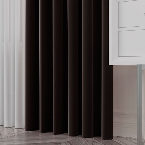 SERINA Tkanina dekoracyjna, wysokość 300cm, kolor 052 ciemny brązowy 318744/TDP/052/000300/1