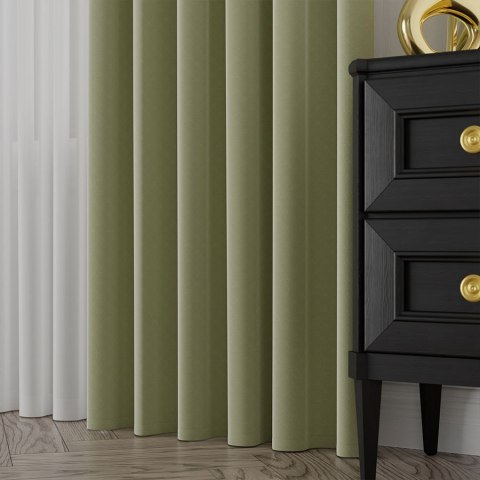 SERINA Tkanina dekoracyjna, wysokość 300cm, kolor 058 beżowozielony 318744/TDP/058/000300/1