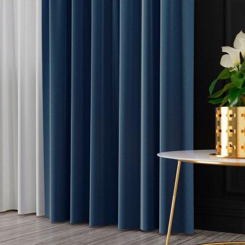 SERINA Tkanina dekoracyjna, wysokość 300cm, kolor 072 ciemny niebieski 318744/TDP/072/000300/1