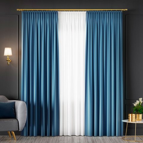 SERINA Tkanina dekoracyjna, wysokość 300cm, kolor 074 pastelowy niebieski 318744/TDP/074/000300/1