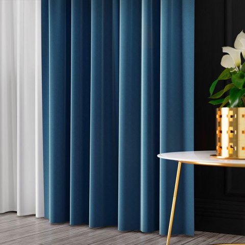 SERINA Tkanina dekoracyjna, wysokość 300cm, kolor 075 niebieski 318744/TDP/075/000300/1