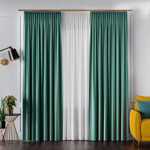 SERINA Tkanina dekoracyjna, wysokość 300cm, kolor 077 ciemny pastelowy miętowy 318744/TDP/077/000300/1