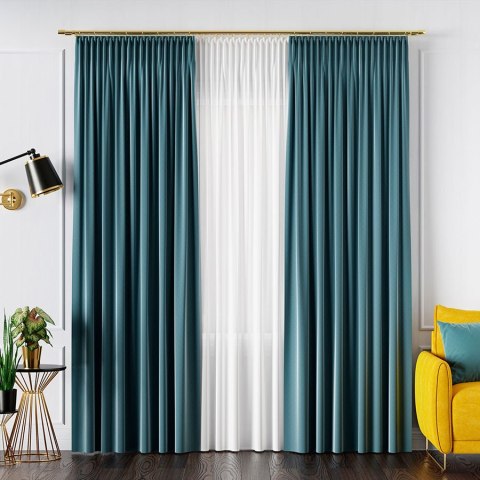 SERINA Tkanina dekoracyjna, wysokość 300cm, kolor 082 jasny niebieski 318744/TDP/082/000300/1