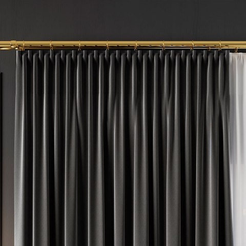 SERINA Tkanina dekoracyjna, wysokość 300cm, kolor 086 stalowy szary 318744/TDP/086/000300/1