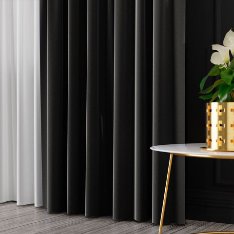 SERINA Tkanina dekoracyjna, wysokość 300cm, kolor 087 ciepły grafitowy 318744/TDP/087/000300/1