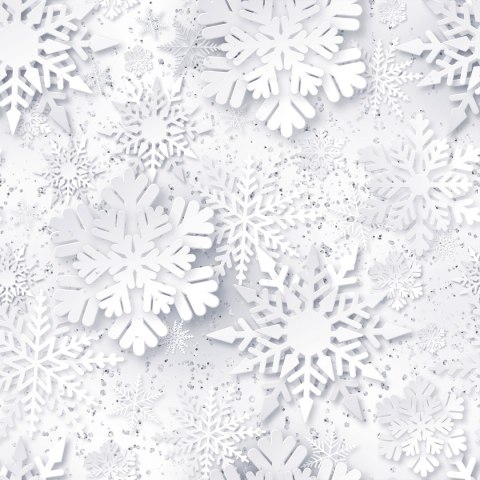 ŚNIEŻYNKI Tkanina dekoracyjna NINA WODOODPORNA, 160cm, kolor 001 biały DBN362/NIW/001/160000/1