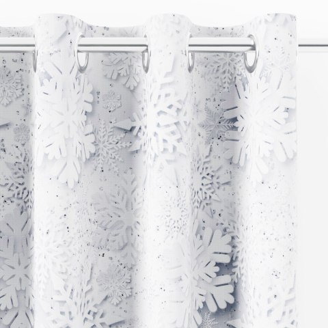 ŚNIEŻYNKI Tkanina dekoracyjna NINA WODOODPORNA, 160cm, kolor 001 biały DBN362/NIW/001/160000/1