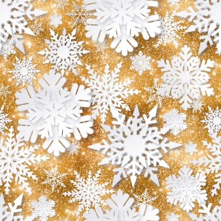 ŚNIEŻYNKI Tkanina dekoracyjna NINA WODOODPORNA, 160cm, kolor 008 złoty DBN362/NIW/008/160000/1