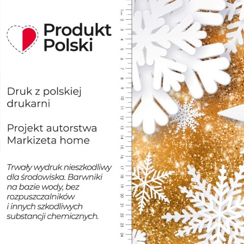 ŚNIEŻYNKI Tkanina dekoracyjna NINA WODOODPORNA, 160cm, kolor 008 złoty DBN362/NIW/008/160000/1