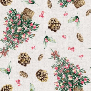 ŚWIĘTA 047 Tkanina dekoracyjna świąteczna, typu TZ7030, szerokość 140cm, kolor 001 TZ0047/TDM/001/140000/1