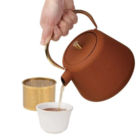 ZAPARZACZ ŻELIWNY IMBRYK 1L Z FILTREM KINGHOFF KH-1934