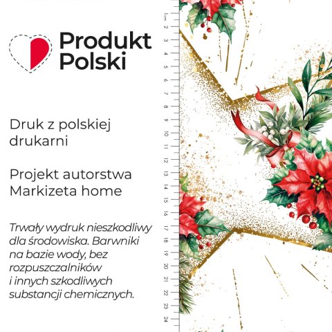 ZŁOTE GWIAZDY Tkanina dekoracyjna NINA WODOODPORNA, 160cm, kolor 001 biały DBN369/NIW/001/160000/1