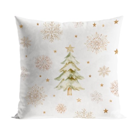 CHOINKI, ZIMOWA OPOWIEŚĆ Poszewka dekoracyjna VELVET, 40x40cm, kolor 001 biały PBN336/POP/001/040040/1